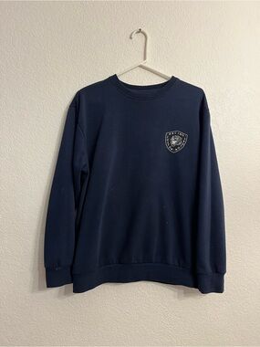 Cotton On Navy Crewneck Sweatshirt with Chest Crest